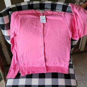 Jcrew women's long sleeve pink cotton button up
